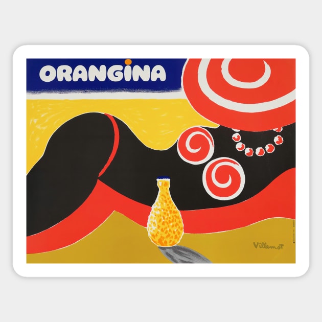 Orangina Vintage Design Sticker by MurellosArt